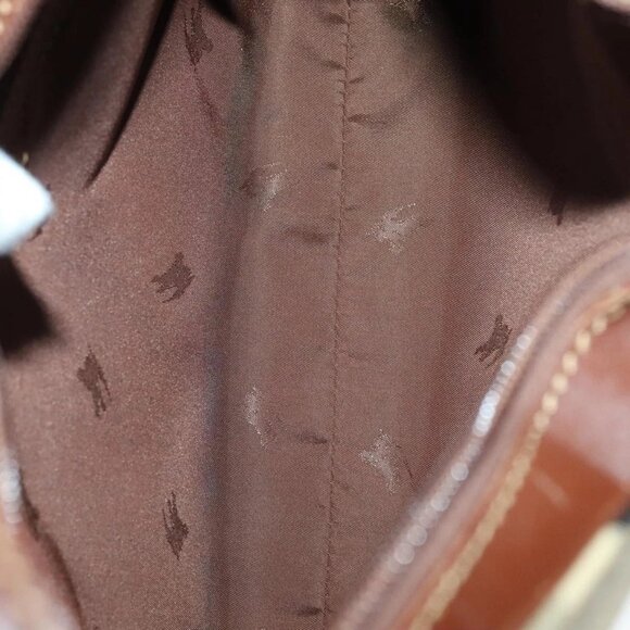 BURBERRY Nova Check Shoulder Bag PVC Leather Beige Auth yk16862 - Picture 11 of 16